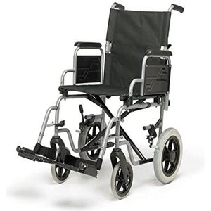 Patterson Medical Days Healthcare Whirl Transit Attendant aangedreven rolstoel, 41 cm zitbreedte, smal frame, gewatteerde bekleding, voorzien van verwijderbare armleuningen, lekbestendige banden