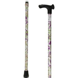 HOMECRAFT Voorgevormde gripstokken, niet-opvouwbare wandelstok met zwarte schacht, ergonomisch handvatontwerp voor mensen met zwakke grip of artritis, 73,8-95,5 cm, rechterhand