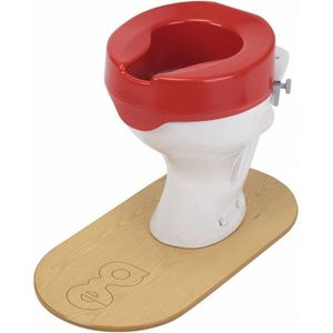 Homecraft toiletverhoger asby, toiletbril voor oudere of artritis of na het werken van heupen of knieën, 10 cm, rood 5 cm Rood