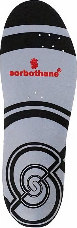 Sorbothane Inlegzooltjes Rubber Grijs/rood