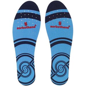 SORBOTHANE Semelles Full Strike - 38-40 - Absorbant les chocs - Pour chaussures de football, course ou marche - Réduction des chocs pour fasciite plantaire, soutien du talon et douleurs de la voûte