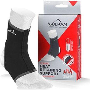 Vulkan Classic Long enkelsteun, medium, enkelbandage voor rollende enkels, verstuikingen en verrekkingen, drukhuls voor sporters en fitnesstraining, stabilisator voor achilleblessures