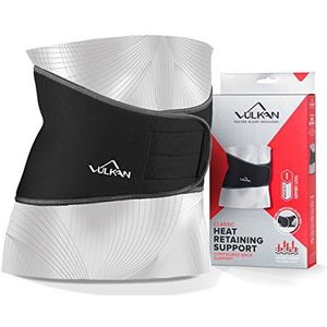 Vulkan Klassieke rugsteun, klein, 70 tot 80 cm, lendensteunklem voor spierpijn en poseren, lage achterriem voor Lumbosacral stabiliteit, tandbeugel, atletiek