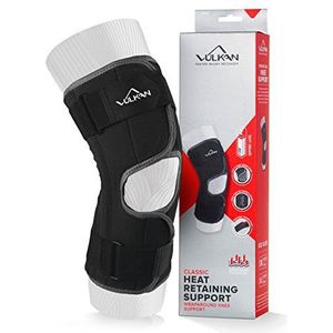 Vulkan Klassieke knieverpakking ter ondersteuning, Large X te groot, 40 tot 50 cm, kniemanchet voor patella-ondersteuning, beugel voor meniscusrissen, ACL blessures en kniestabiliteit