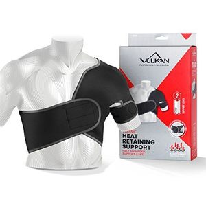 Vulkan Attelle classique pour épaule gauche - Taille XL - Pour blessures de la manchette des rotateurs, soutien des articulations AC et luxations - Pour homme et femme - Pour athlètes et exercices