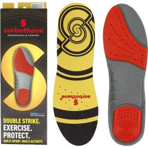 SORBOTHANE Double Strike Inlegzolen - Geel - Antibacterieel - Schokabsorptie