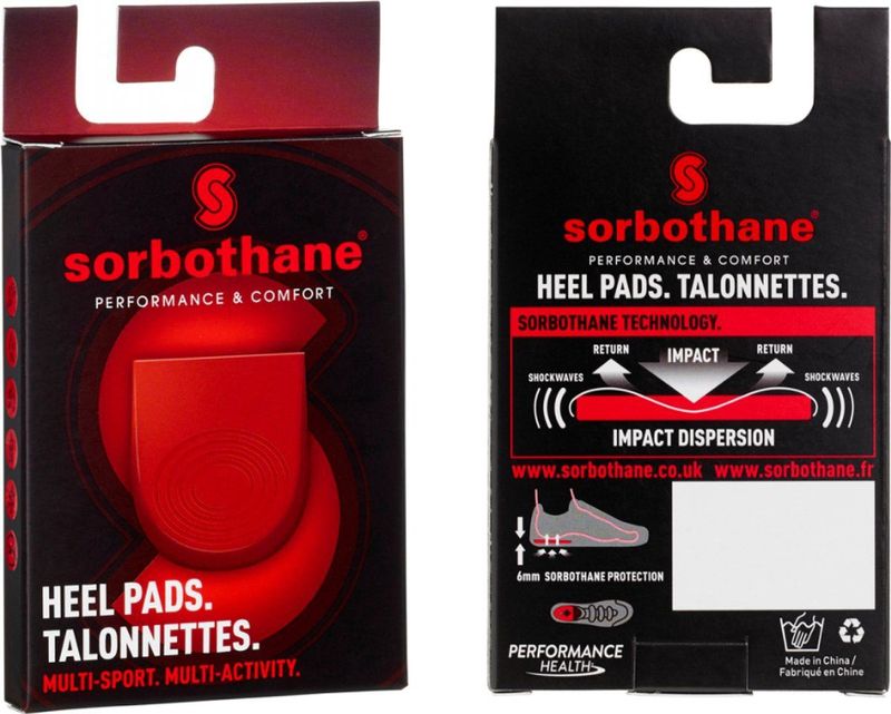 SORBOTHANE Hielpads - Schokabsorberend - Rood - Antibacterieel - Machinewasbaar