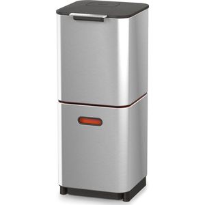 Joseph Joseph Intelligent Waste Prullenbak Totem 2.0 Compact Recycler 40 l Zilver