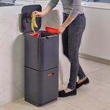 Joseph Joseph - Afvalemmer Totem Compact - 40 Liter - Grijs
