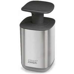 Joseph Joseph Hygiënische Easy-Push Zeepdispenser - Roestvrij Staal, Brede Pomp, Handig in Gebruik
