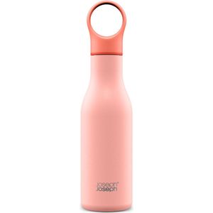 Joseph Joseph Loop Roestvrijstalen thermosfles voor werk, sportschool, reizen, 500 ml, koraal