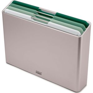 Joseph Joseph Editions Folio Snijplanken - Set met Houder - Set van 4 Stuks - Groen