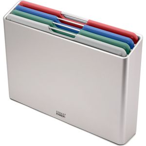 Joseph Joseph Folio Coast Snijplanken - Set van 4 Stuks - Groot - Zilver