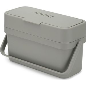 Joseph Joseph Duo Opal - Composteer Emmertje Easy Fill - Glas - Grijs