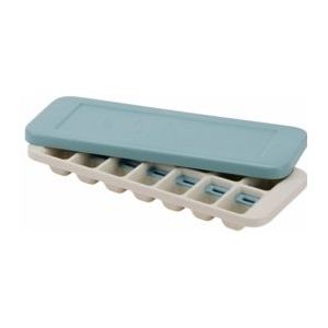 Joseph Joseph Duo IJsblokjesvorm met stapelbaar deksel, Easy-Release Ijsblokjeshouder 14-vaks- Blauw