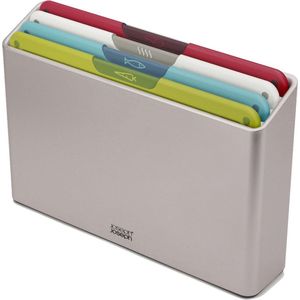 Joseph Joseph Folio Snijplank Snijplankenset Small 31.8 x 7.5 x 22 Set van 4 Stuks Kunststof Grijs
