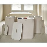 Joseph Joseph Tota Wasmand - Met verdeelvakken - 56 x 39.5 x 71 CM, 2 x 45 liter - Kunststof - Beige