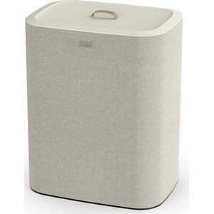 Joseph Joseph Tota Wasmand - Met verdeelvakken - 56 x 39.5 x 71 CM, 2 x 45 liter - Kunststof - Beige