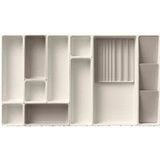 Joseph Joseph Viva - 12 stuks Make-up Beauty Drawer Organizer Set, Opbergdozen verdelers voor make-up, schoonheidsverzorging items, cosmetica, haaraccessoires- Beige