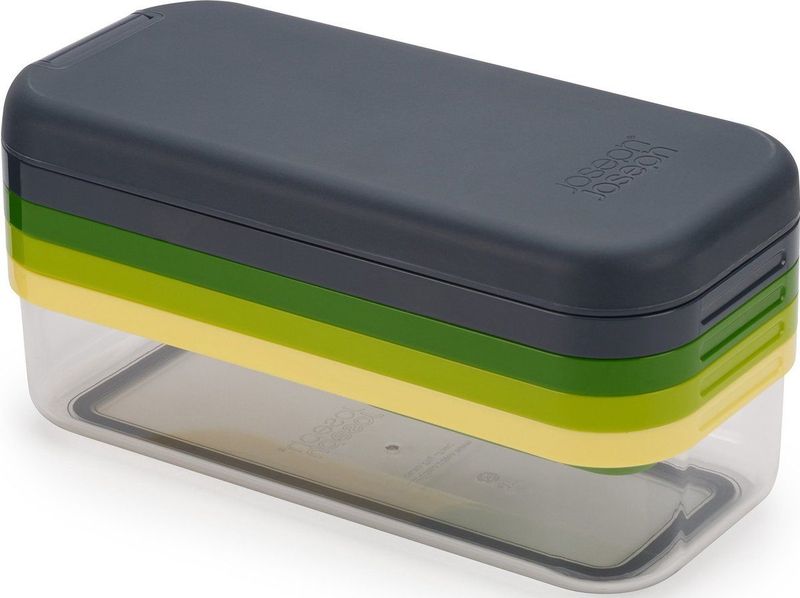 Joseph Joseph - Multi-Prep Compact Mandoline met Opvangbak 6-Delig - Siliconen - Multicolor