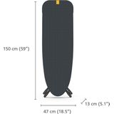 Joseph Joseph - Glide Max Plus - Strijkplank - met Dripshield - Zwart - Inklapbaar