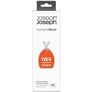 Afvalzak Joseph Joseph IW4 50L Custom-fit Liners Transparant