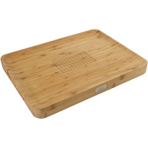 Grote broodtrommel - snijplank deksel - zwart - L31 x B17 x H14 cm | Fun en Feest