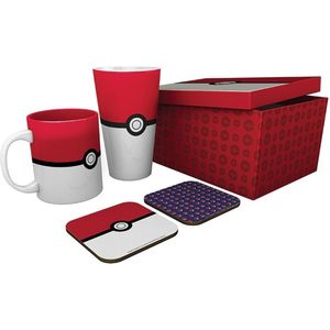 Pokémon Pokéball Gift Set (XXL Glas, Mok & Onderzetters)