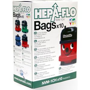 HEPAFLO 9L NVM1C filterzakken - verkocht in verpakkingen van 10 zakken - NUMATIC - L924