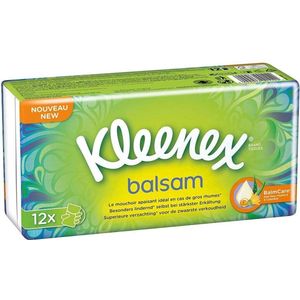 Kleenex Zakdoeken Balsam 12 pakjes a 9 zakdoekjes