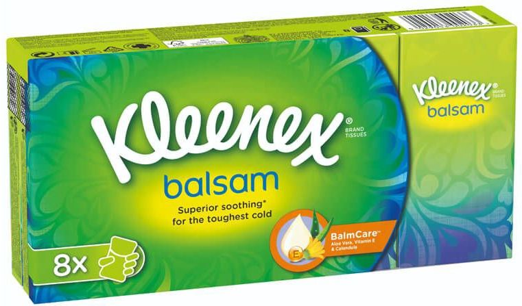Kleenex - Balsam Pocket Tissues - 8 Stuks - Zacht en Verzorgend