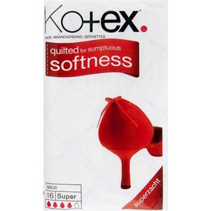 Kotex - Maxi Super - Maandverband - Extra Lang - Katoenzacht