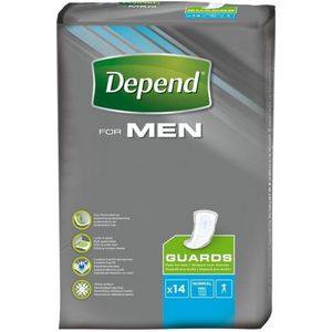 Depend For Men Guards - 14 stuks - incontinentie verband