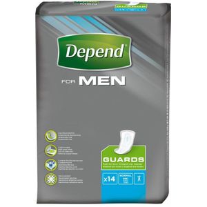 Depend For Men Guards - 14 stuks - incontinentie verband