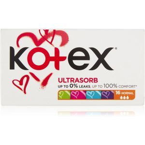 Kotex - Ultra Sorb Normal - Tampons - 16 Stuks