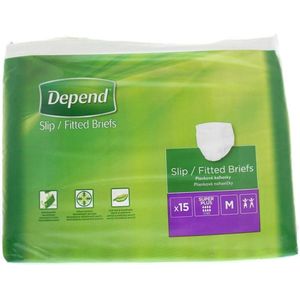 Depend - Slip Super Plus - Incontinentiemateriaal - Medium - 15 stuks