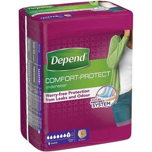 Depend - Pants Vrouwen Normal - Incontinentie Ondergoed - Katoenachtig - Absorberend