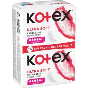 Kotex Ultra Soft Super maandverband 16 st