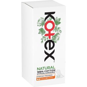 Kotex Natural Normal Everyday Freshness Liners inlegkruisjes 40 st