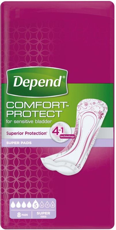 Depend - SuperDepend Pads - Inlegverband - Wit - Zachte Materialen