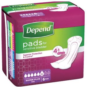 Depend Verband super+ 6 stuks