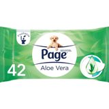 Page vochtig toiletpapier Aloë Vera (42 doekjes)