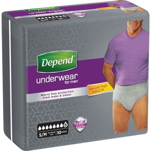Depend - Pants Men - Incontinentiemateriaal - Katoen - 10 Stuks