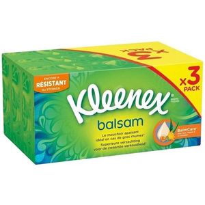 Kleenex Zakdoekjes Doos Balsam 3 lagen - 3 x 72 stuks