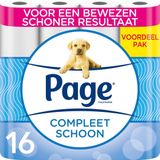 Page wc papier - Compleet Schoon toiletpapier - 16 Rollen - Voordeelverpakking