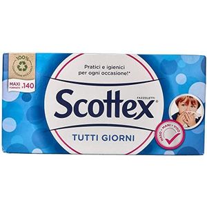 Scottex Box Tutti I Giday zakdoeken, 1 doos met 140 zijden