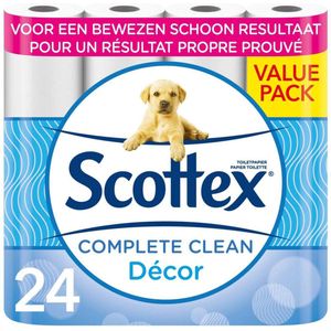 Scottex Toiletpapier/Classic Clean Décor 24 rollen