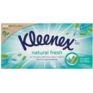 Kleenex Natural Fresh Box papieren zakdoekjes 64 st
