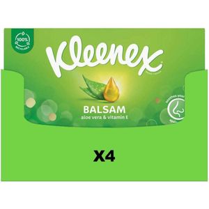 Kleenex - Tissues Balsam - 3-laags - 4 x 64 stuks