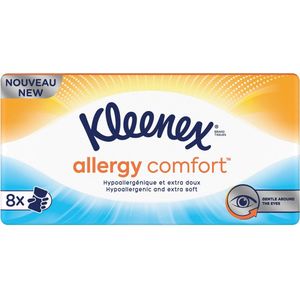 Kleenex - Allergy Comfort - Zakdoekjes - 8 pakjes van 9 stuks
